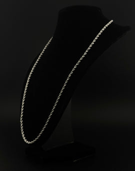 Versilberte Arm- und Halskette aus Eisen – Robuste Eleganz