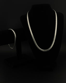 Elegante Arm- und Halskette aus 925er Sterling Silber