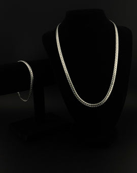 Elegante Arm- und Halskette aus 925er Sterling Silber